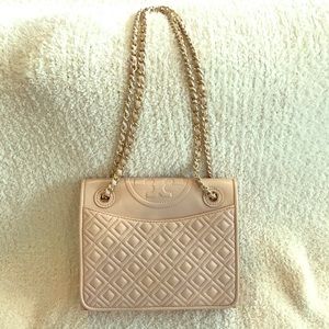 Tory Burch Fleming Crossbody Purse (Blush)